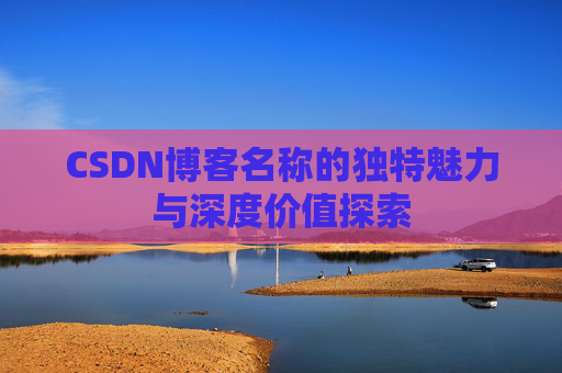 CSDN博客名称的独特魅力与深度价值探索